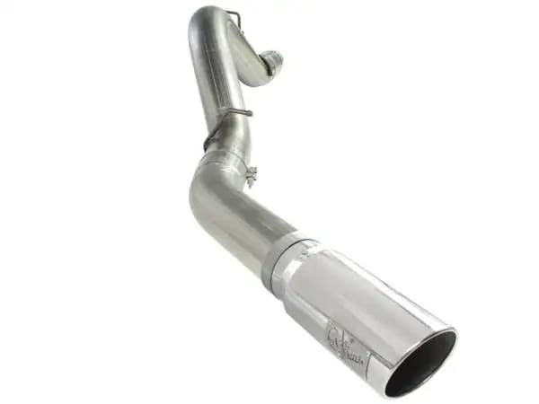 aFe MACHForce XP Exhaust 5in DPF-Back SS 11-13 GM Diesel Trucks V8-6.6L (td) (LML) (Pol Tip)