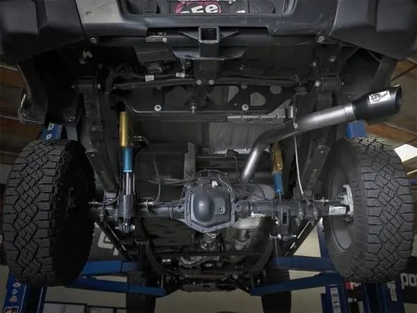 aFe Mach Force-XP Exhaust 3in CB SS 15-17 GM Colorado/Canyon 2.5L/3.6L Side Exit w/ Black Tip thumbnail 5