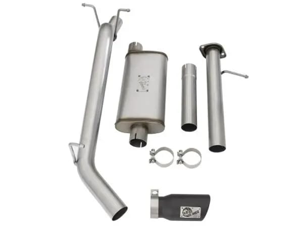 aFe Mach Force-XP Exhaust 3in CB SS 15-17 GM Colorado/Canyon 2.5L/3.6L Side Exit w/ Black Tip thumbnail 11