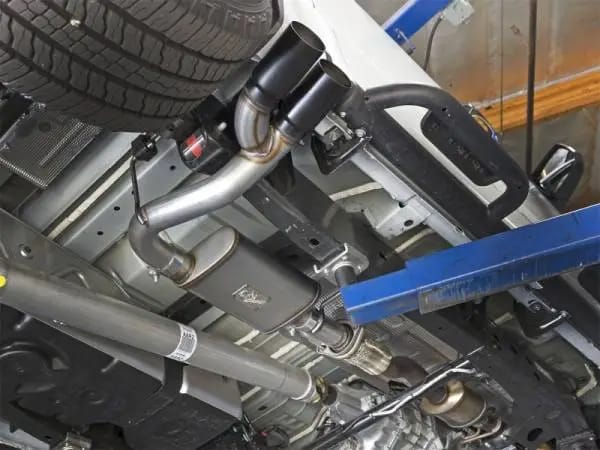 aFe Rebel Series CB 3in Middle Side Exit SS Exht w/ Black Tips 15-17 Chevy Colorado / GMC Canyon thumbnail 4