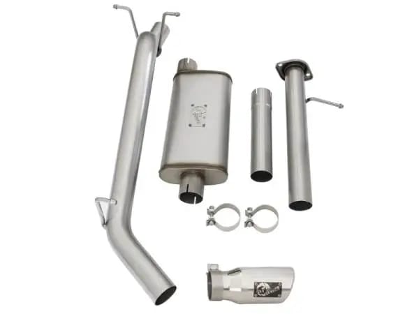 aFe Mach Force-XP Exhaust 3in CB SS 15-17 GM Colorado/Canyon 2.5L/3.6L Side Exit w/ Polished Tip thumbnail 11