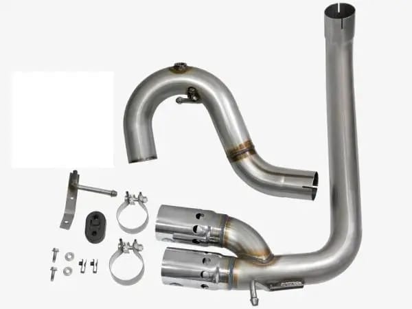 aFe Rebel Series DPF-Back 3in Side Exit SS Exhaust w/ IC Polished Tips 2016 GM Colorado/Canyon 2.8L thumbnail 7