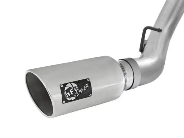 aFe LARGE Bore HD 4in Dual DPF-Back SS Exhaust w/Polished Tip 16-17 GM Diesel Truck V8-6.6L (td) LML thumbnail 5