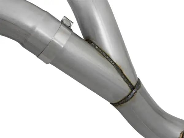 aFe LARGE Bore HD 4in Dual DPF-Back SS Exhaust w/Polished Tip 16-17 GM Diesel Truck V8-6.6L (td) LML thumbnail 6