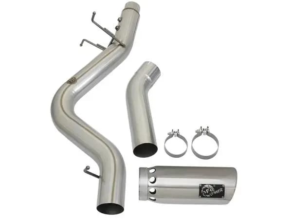 aFe LARGE BORE HD 5in 409-SS DPF-Back Exhaust w/Polished Tip 2017 GM Duramax V8-6.6L (td) L5P thumbnail 7
