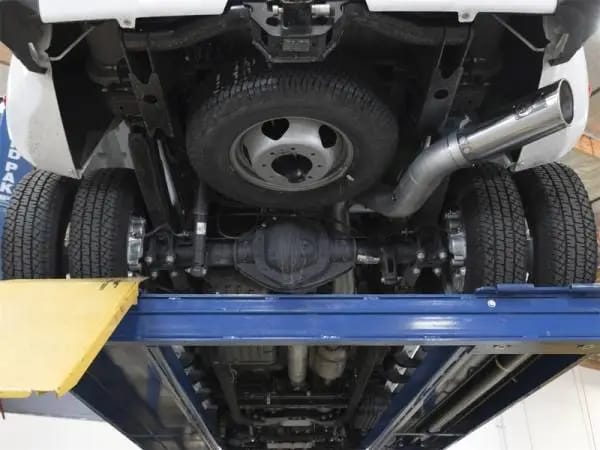 aFe LARGE BORE HD 5in 409-SS DPF-Back Exhaust w/Polished Tip 2017 GM Duramax V8-6.6L (td) L5P thumbnail 2