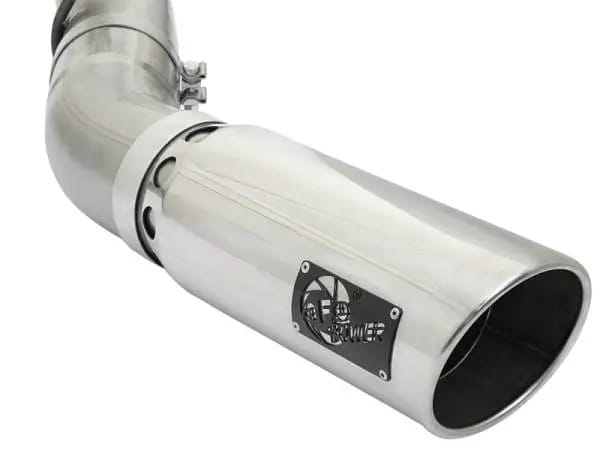 aFe LARGE BORE HD 5in 409-SS DPF-Back Exhaust w/Polished Tip 2017 GM Duramax V8-6.6L (td) L5P thumbnail 5