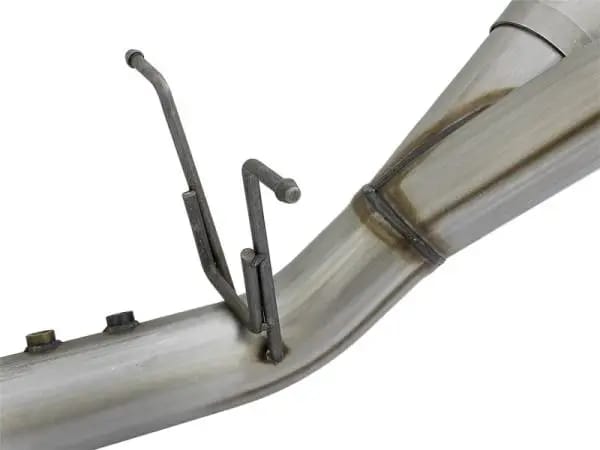 aFe LARGE BORE-HD 4in 409-SS DPF-Back Exhaust w/Dual Black Tips 2017 GM Duramax V8-6.6L (td) L5P thumbnail 3