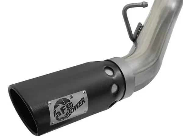 aFe LARGE BORE-HD 4in 409-SS DPF-Back Exhaust w/Dual Black Tips 2017 GM Duramax V8-6.6L (td) L5P thumbnail 4