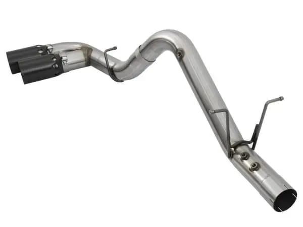 aFe Victory Series 4in 409-SS DPF-Back Exhaust w/ Dual Black Tips 2017 GM Duramax V8-6.6L(td) L5P thumbnail 3