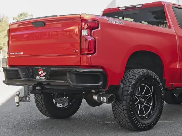 aFe Apollo GT Series 2019 GM Silverado/Sierra 1500 4.3L/5.3L 409 SS CatBack Exhaust System w/Blk Tip thumbnail 4