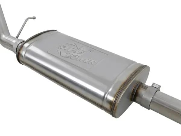 aFe Apollo GT Series 2019 GM Silverado/Sierra 1500 4.3L/5.3L 409 SS CB Exhaust System w/Polished Tip thumbnail 3