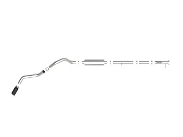 aFe Apollo GT Series 4in 409SS Cat-Back 20-21 GM 2500/3500HD V8-6.6L L8T - Black Tip thumbnail 2