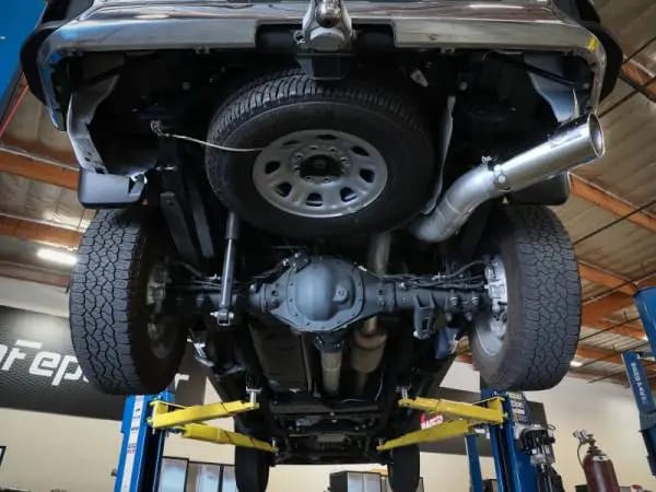 aFe Large Bore-HD 5 IN 409 SS DPF-Back Exhaust System w/Polished Tip 20-23 GM Truck V8-6.6L thumbnail 4