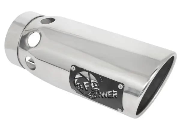 aFe Large Bore-HD 5 IN 409 SS DPF-Back Exhaust System w/Polished Tip 20-23 GM Truck V8-6.6L thumbnail 5