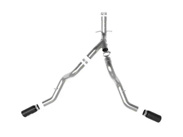 aFe Large Bore-HD 4in 409SS DPF-Back Exhaust System w/Black Tip 20 GM Diesel Trucks V8-6.6L (td) L5P thumbnail 6