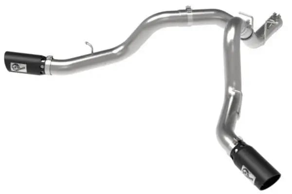 aFe Large Bore-HD 4in 409SS DPF-Back Exhaust System w/Black Tip 20 GM Diesel Trucks V8-6.6L (td) L5P thumbnail 7