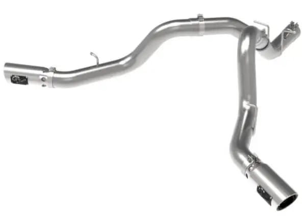 aFe Large Bore-HD 4in 409SS DPF-Back Exhaust System w/Polished Tips 20 GM Diesel Trucks V8-6.6L thumbnail 7