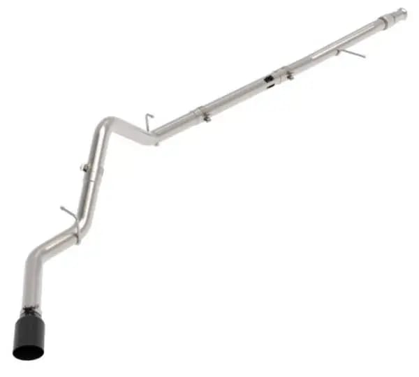 aFe Large Bore-HD 3in 409SS DPF-Back 20-21 GM Trucks L6-3.0L (td) LM2 - Black Tip thumbnail 8