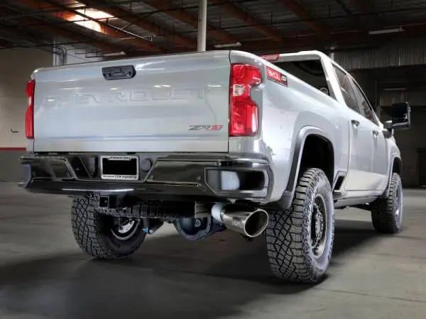 aFe Large Bore-HD 5in 409SS DPF-Back Exhaust System w/Pol Tip 24-25 GM Diesel Trucks V8-6.6L(td) L5P thumbnail 2