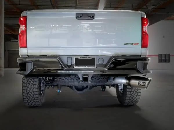 aFe Large Bore-HD 5in 409SS DPF-Back Exhaust System w/Pol Tip 24-25 GM Diesel Trucks V8-6.6L(td) L5P thumbnail 3