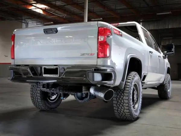 aFe Large Bore-HD 5in 409SS DPF-Back Exhaust System w/Blk Tip 24-25 GM Diesel Trucks V8-6.6L(td) L5P thumbnail 2