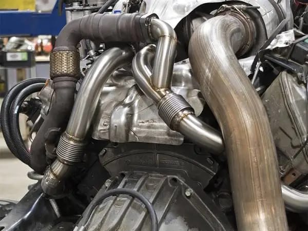 aFe Twisted Steel Power Package Up-Pipes / Manifold 08-10 Ford Diesel Trucks V8 6.4L (td) thumbnail 2