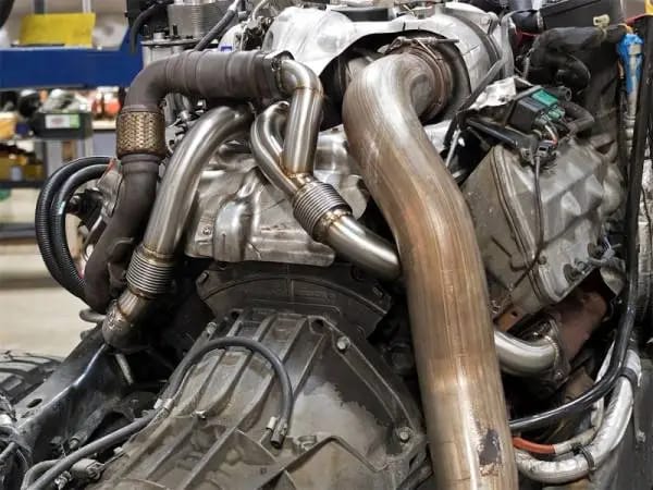 aFe Twisted Steel Header Up-Pipe 08-10 Ford Diesel Trucks V8-6.4L (td) thumbnail 2