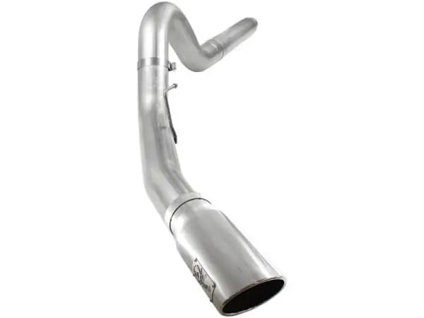 aFe Atlas 5in DPF-Back Aluminized Steel Exh Sys, Ford Diesel Trucks 08-10 V8-6.4L (td) Polished tip thumbnail 2