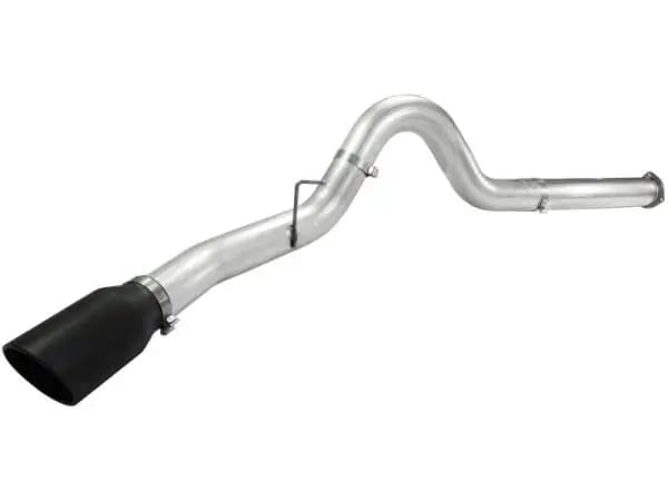 aFe Atlas 5in DPF-Back Aluminized Steel Exh Sys Ford Diesel Trucks 11-14 v8-6.7L td wrinkled blk tip thumbnail 4