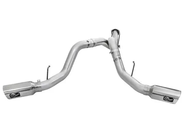 aFe Atlas Exhaust 4in DPF-Back Exhaust Aluminized Steel Polished Tip 11-14 ford Diesel Truck V8-6.7L thumbnail 3