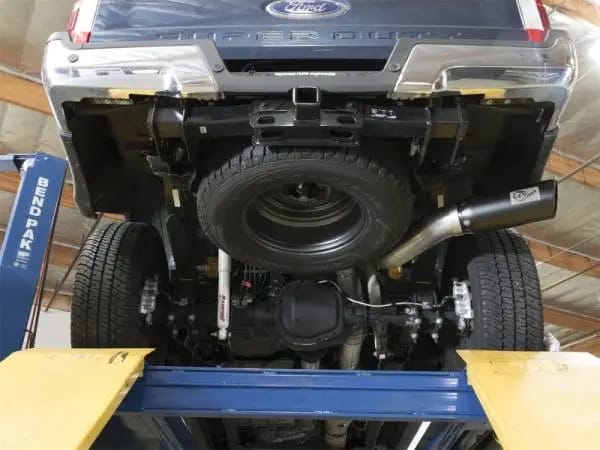 aFe ATLAS 5in DPF-Back Alum Steel Exhaust System w/Black Tip 2017 Ford Diesel Trucks V8-6.7L (td) thumbnail 3