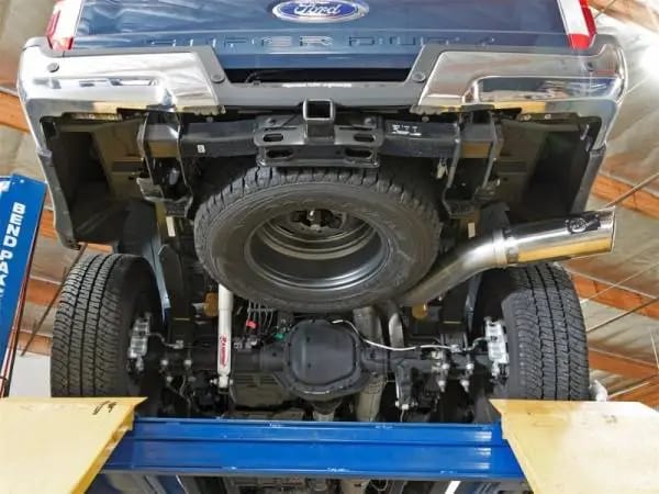 aFe ATLAS 5in DPF-Back Alum Steel Exhaust System w/Polished Tip 2017 Ford Diesel Trucks V8-6.7L (td) thumbnail 3