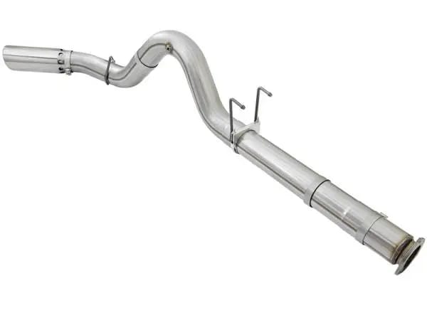aFe ATLAS 5in DPF-Back Alum Steel Exhaust System w/Polished Tip 2017 Ford Diesel Trucks V8-6.7L (td) thumbnail 5