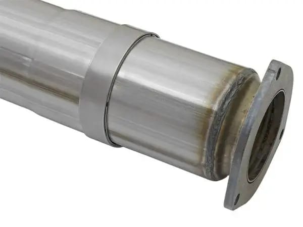 aFe ATLAS 5in DPF-Back Alum Steel Exhaust System w/Polished Tip 2017 Ford Diesel Trucks V8-6.7L (td) thumbnail 8