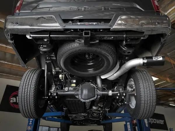 aFe Atlas 4in Aluminized Steel DPF-Back Exh 18-19 Ford F-150 V6-3.0L (td) w/ Black Tip thumbnail 3