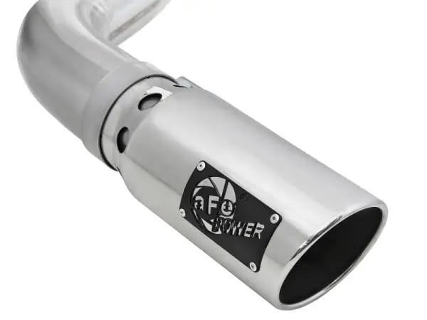 aFe Atlas 4in Aluminized Steel DPF-Back Exh 18-19 Ford F-150 V6-3.0L (td) w/ Polished Tip thumbnail 4