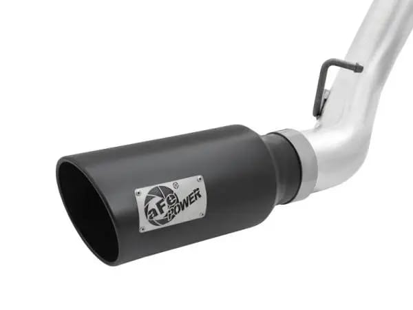 aFe Atlas Exhaust 4in Dual DPF-Back Al Steel w/ Black Tips 16-17 GM Diesel Truck V8-6.6L (td) LML thumbnail 6