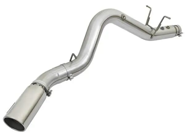 aFe ATLAS 5in DPF-Back Aluminized Steel Exhaust System w/Polished Tips 2017 GM Duramax 6.6L (td) L5P thumbnail 3