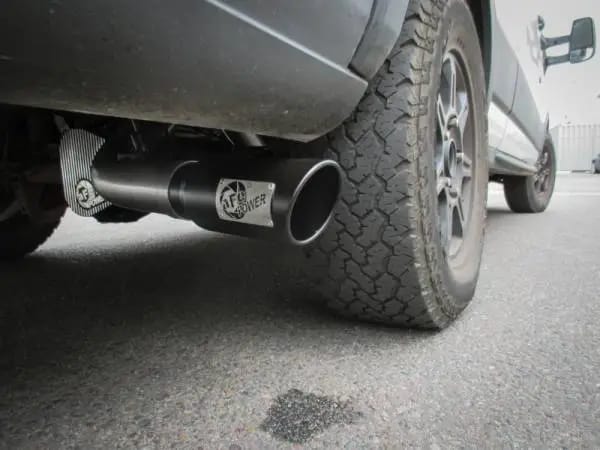 aFe Vulcan Series 3.5in 409 SS Cat-Back Exhaust 13-19 Ford Transit V6 3.5L (TT) w/ Black Tips thumbnail 3