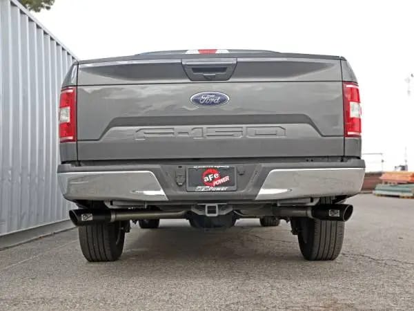 aFe Gemini XV 3in 304 SS Cat-Back Exhaust 15-20 Ford F-150 V6 2.7L/3.5 w/ Black Tips thumbnail 7