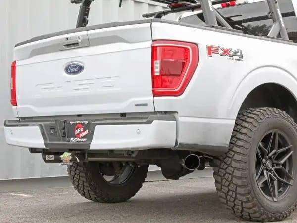 aFe Vulcan 3in 304 SS Cat-Back Exhaust 2021 Ford F-150 V6 2.7L/3.5L (tt)/V8 5.0L w/ Black Tips thumbnail 3