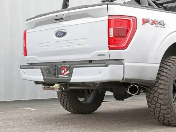aFe Vulcan 3in 304 SS Cat-Back Exhaust 2021 Ford F-150 V6 2.7L/3.5L (tt)/V8 5.0L w/ Polished Tips thumbnail 3