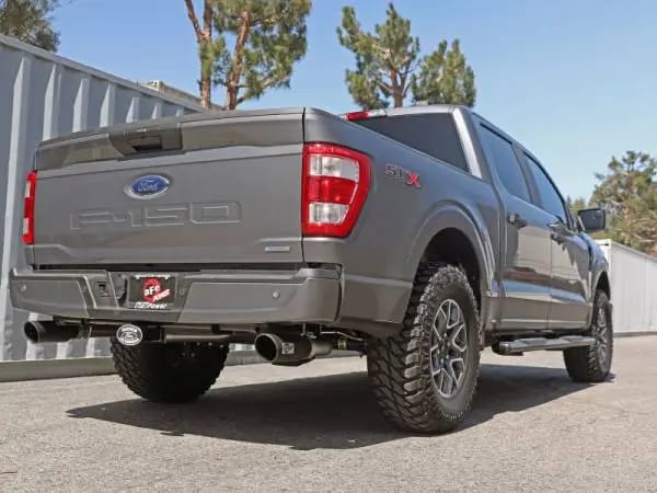 aFe Vulcan 3in 304 SS Cat-Back Exhaust 2021 Ford F-150 V6 2.7L/3.5L (tt)/V8 5.0L w/ Black Tips thumbnail 4