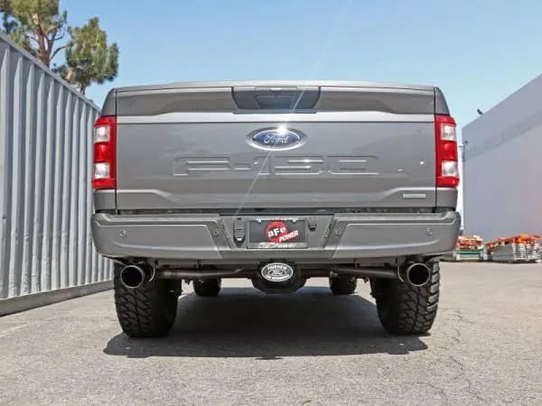 aFe Vulcan 3in 304 SS Cat-Back Exhaust 2021 Ford F-150 V6 2.7L/3.5L (tt)/V8 5.0L w/ Black Tips thumbnail 5