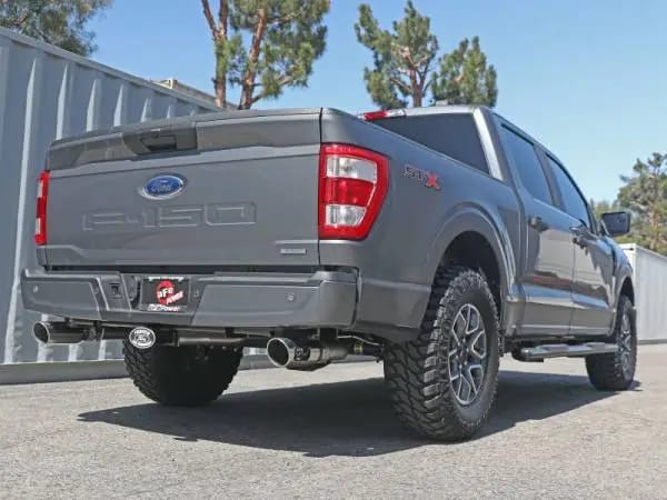 aFe Vulcan 3in 304 SS Cat-Back Exhaust 2021 Ford F-150 V6 2.7L/3.5L (tt)/V8 5.0L w/ Polished Tips thumbnail 4