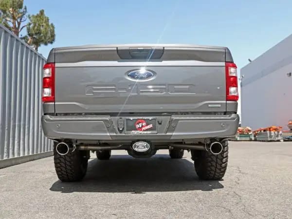 aFe Vulcan 3in 304 SS Cat-Back Exhaust 2021 Ford F-150 V6 2.7L/3.5L (tt)/V8 5.0L w/ Polished Tips thumbnail 5