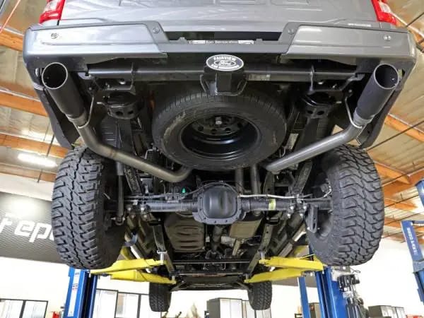 aFe Vulcan 3in 304 SS Cat-Back Exhaust 2021 Ford F-150 V6 2.7L/3.5L (tt)/V8 5.0L w/ Black Tips thumbnail 6