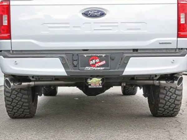 aFe Gemini XV 3in 304 SS Cat-Back Exhaust 2021 Ford F-150 V6 2.7L/3.5L (tt)/V8 5.0L w/ Polished Tips thumbnail 3