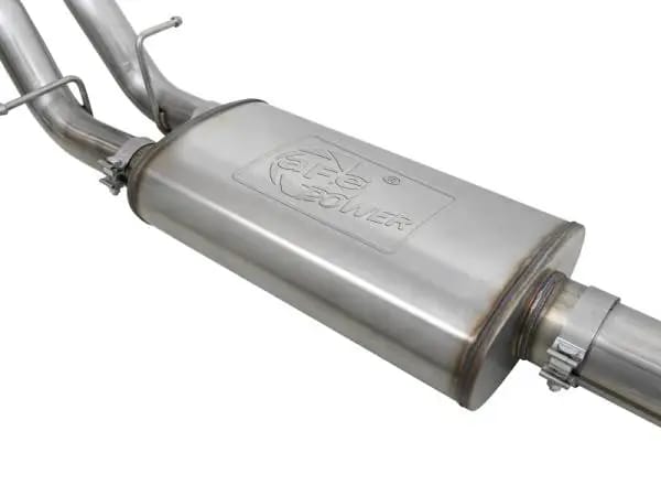 aFe Vulcan Series 4in-3in 304-SS Exhaust Cat-Back 2019 GM Silverado / Sierra 1500 V8-5.3L w/ OE Tips thumbnail 3